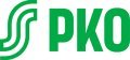 Vihreä kolmella viivalla tyylitelty S-kirjain ja vieressä vihreä teksti PKO.