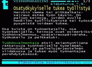 Yle Teksti-TV:ssä tietoa myös osatyökykyisten työllistymisen tuista